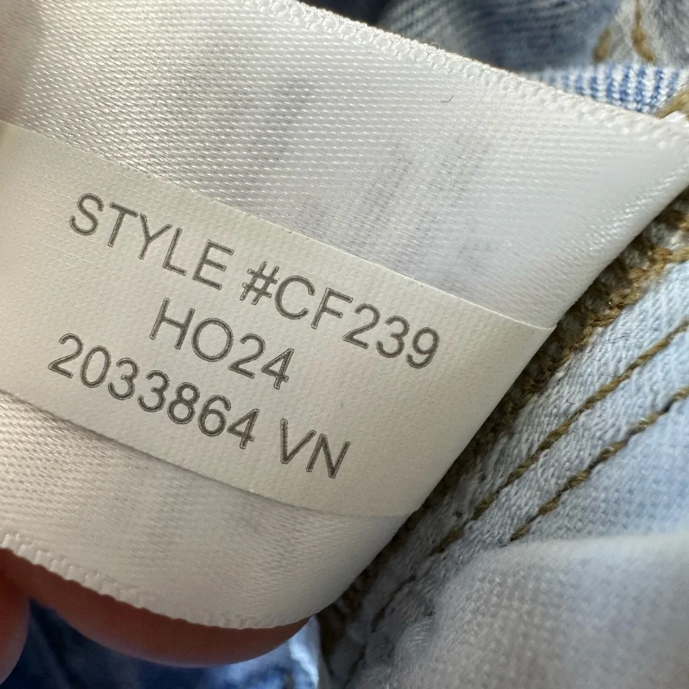 J. Crew 96 Low Rise Denim Trouser Wide Leg Jean Size 31